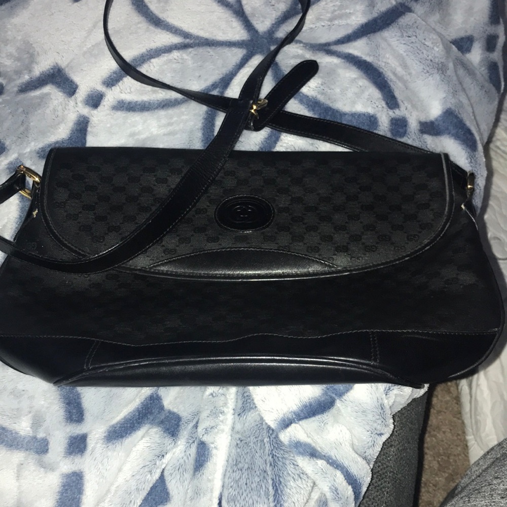 Gucci Black Crossbody Bag with Quilted Design